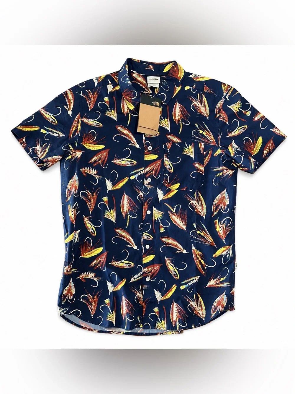 The North Face Baytrail Shirt Men’s Medium Summit Navy Fly Fishing Button Up NWT